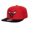 Mitchell & Ness Red/Black NBA Chicago Bulls Team 2 Tone 2.0 Snapback - OSFA
