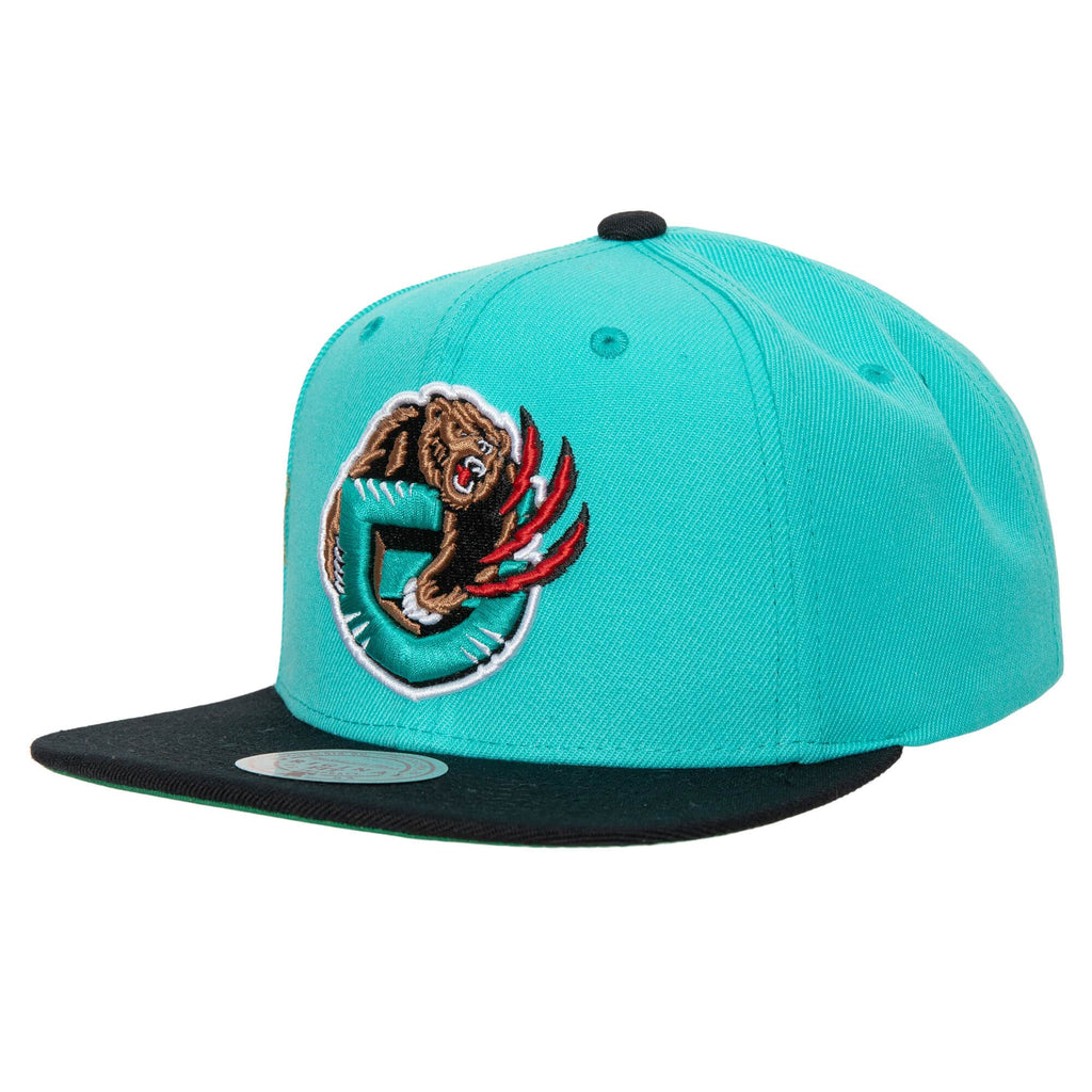 Mitchell & Ness Teal/Black NBA Vancouver Grizzlies Team 2 Tone 2.0 HWC Snapback - OSFA