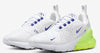 Big Kid's Nike Air Max 270 BG White/Astronomy Blue-Volt (HJ2937 100)