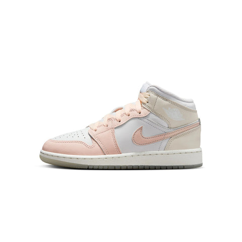 Big Kid's Jordan 1 Mid SE Sail/Guava Ice-Sea Glass (HJ5940 100)