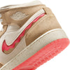Big Kid's Jordan 1 Mid SE Desert/Fusion Red-Pale Ivory (HJ5958 206)