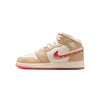 Big Kid's Jordan 1 Mid SE Desert/Fusion Red-Pale Ivory (HJ5958 206)