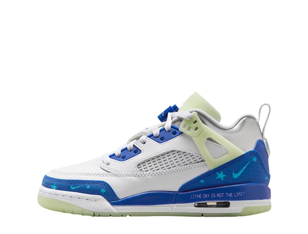 Big Kid's Jordan Spizike Low SS White/Hyper Royal-Volt Tint (HJ5979 100)