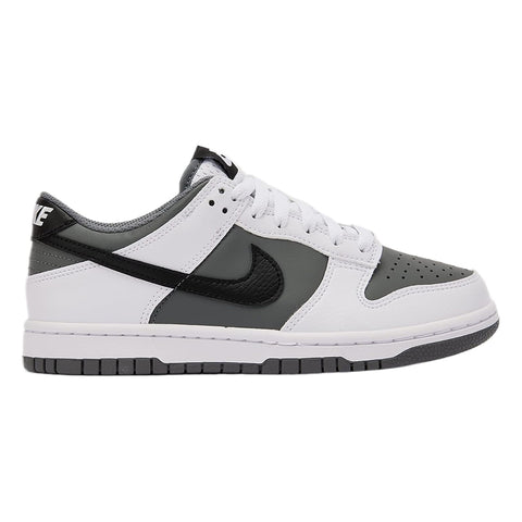Big Kid's Nike Dunk Low White/Black-Smoke Grey (HJ9202 100)