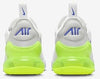 Big Kid's Nike Air Max 270 BG White/Astronomy Blue-Volt (HJ9237 100)