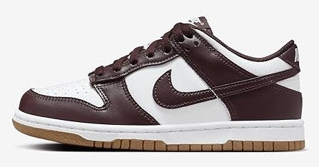 Big Kid's Nike Dunk Low BG White/Burgundy Crush (HJ9282 100)