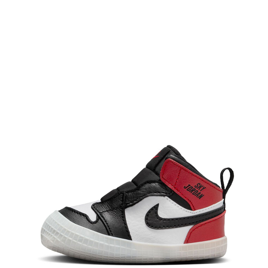 Jordan 1 Crib Bootie Black/Black-Varsity Red-White  (HJ9289 061)