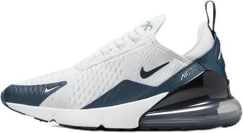 Women's Nike Air Max 270 White/Armory Blue-Navy (HQ1646 100)