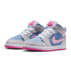 Big Kid's Jordan 1 Mid SE Cobalt Bliss/Pink Glow-White (HQ1998 400)