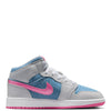 Big Kid's Jordan 1 Mid SE Cobalt Bliss/Pink Glow-White (HQ1999 400)