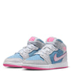 Big Kid's Jordan 1 Mid SE Cobalt Bliss/Pink Glow-White (HQ1999 400)
