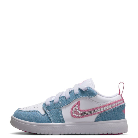 Little Kid's Jordan 1 Low ALT SE Cobalt Bliss/Pink Glow-White (HQ2003 400)