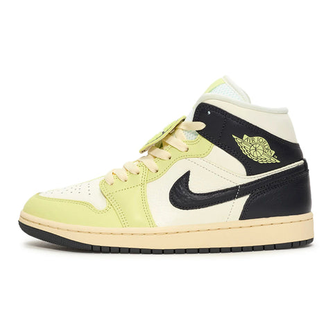 Women's Air Jordan 1 Mid SE Sail/Luminous Green-Anthracite (HQ3008 130)