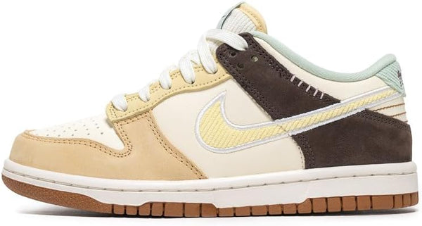 Big Kid's Nike Dunk Low Coconut Milk/Soft Yellow-Sail (HQ3474 171)