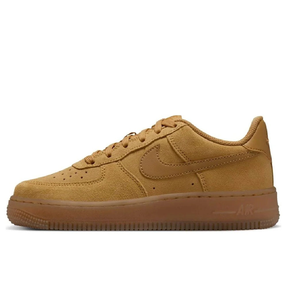 Big Kid's Nike Air Force 1 LV8 Wheat/Wheat-Gum Light Brown (HQ7476 700)