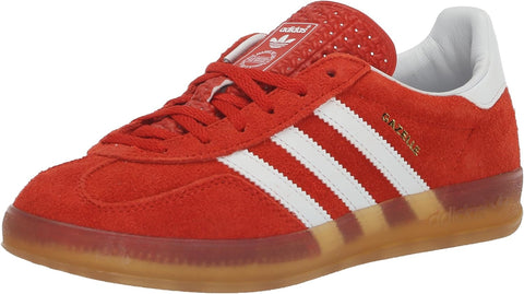 Women's adidas Gazelle Indoor Bold Orange/Cloud White-Gum (HQ8718)