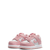 Toddler's Nike Dunk Low White/Pink Glaze-Pomegrante (HV0929 100)