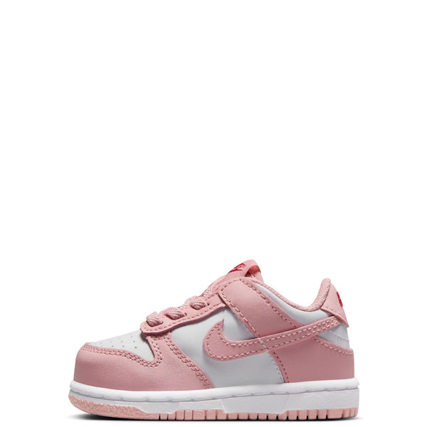 Toddler's Nike Dunk Low White/Pink Glaze-Pomegrante (HV0929 100)