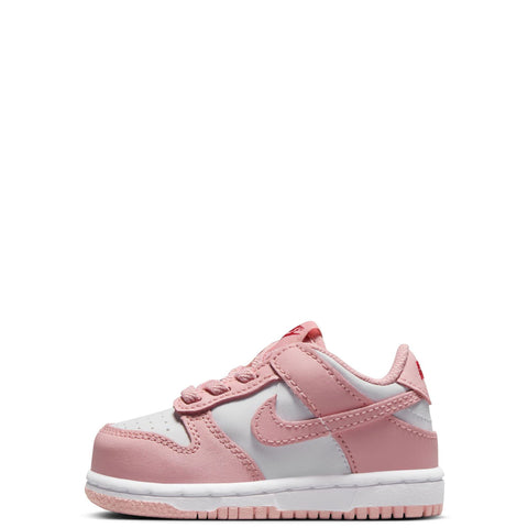 Toddler's Nike Dunk Low White/Pink Glaze-Pomegrante (HV0929 100)