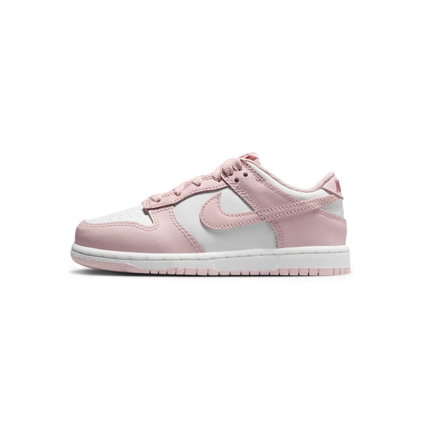 Little Kid's Nike Dunk Low White/Pink Glaze-Pomegranate (HV0930 100)