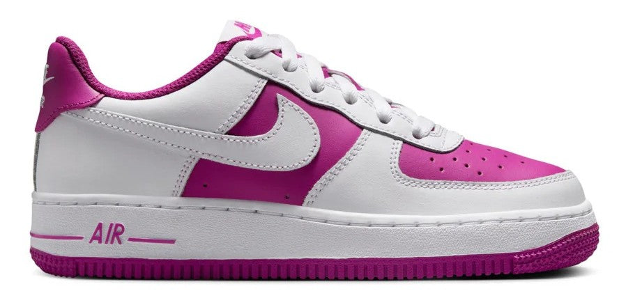 Big Kid's Nike Air Force 1 BG White/Hot Fuchsia (HV0938 100)