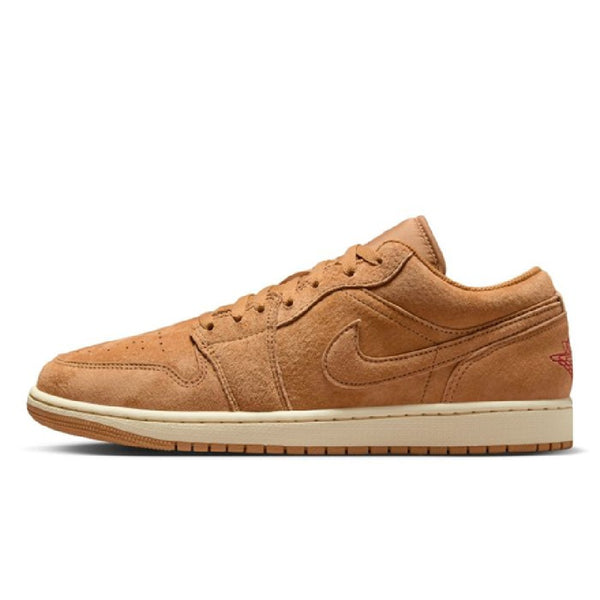 Men's Jordan 1 Low SE Flax/Flax-Varsity Red-Muslin (HV4089 200)