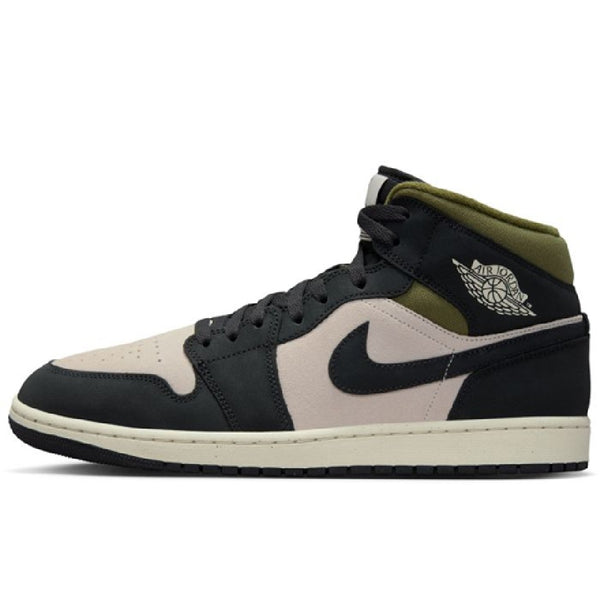 Men's Jordan 1 Mid SE LT Orewood Brn/Off Noir (HV4091 102)