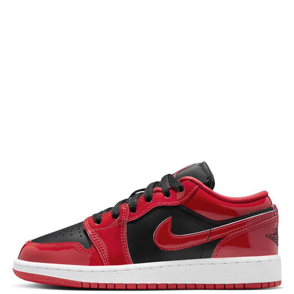 Big Kid's Jordan 1 Low SE Black/Varsity Red-White (HV4396 006)