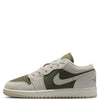 Big Kid's Jordan 1 Low SE Medium Olive/LT Orewood Brn (HV4396 201)