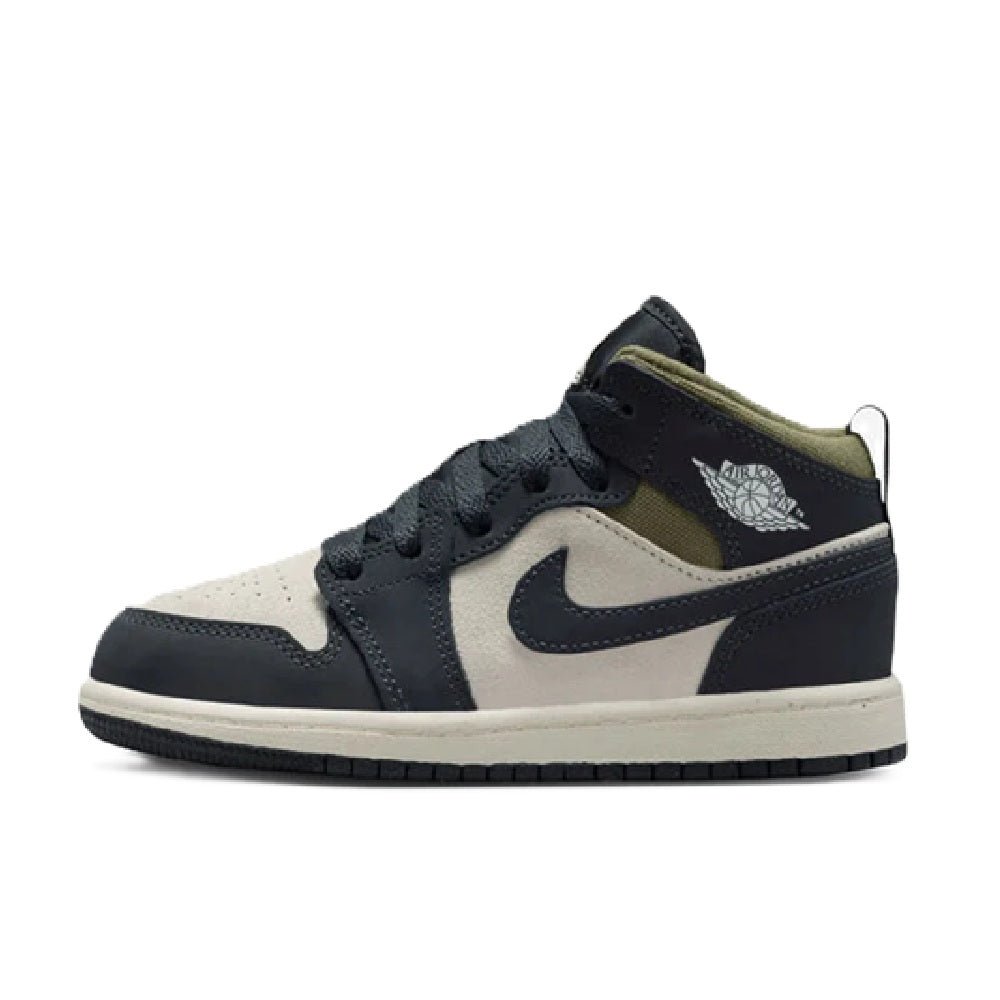 Little Kid's Jordan 1 Mid SE LT Orewood Brn/Off Noir (HV4444 102)