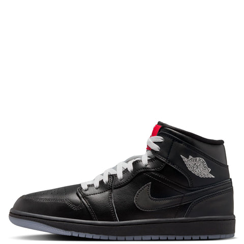 Men's Jordan 1 Mid SE Black/Black-White-Wolf Grey (HV5177 010)