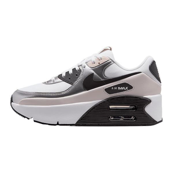 Women's Nike Air Max 90 LV8 White/Black Phantom (IB0170 100)