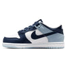 Little Kid's Nike Dunk Low White/Midnight Navy (IB3687 100)