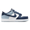 Little Kid's Nike Dunk Low White/Midnight Navy (IB3687 100)