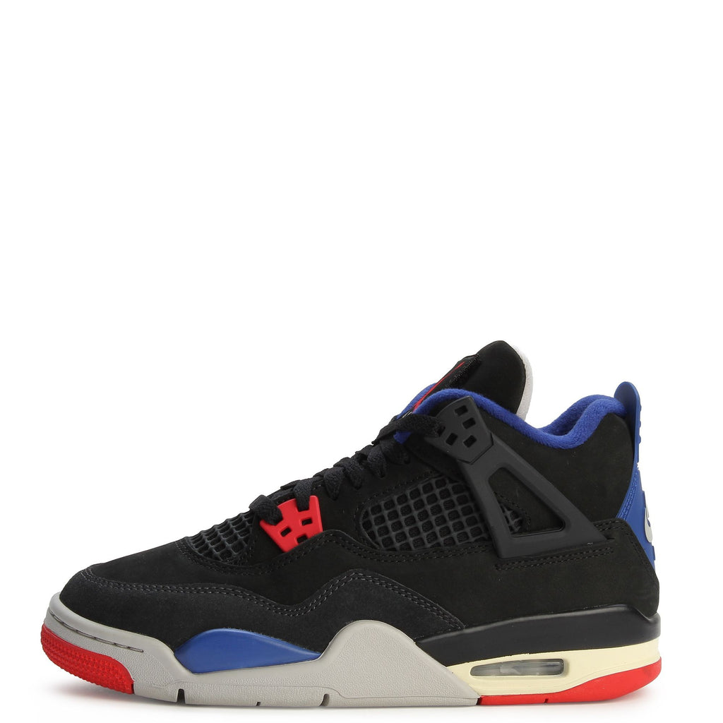 Big Kid's Air Jordan 4 Retro OG Black/Fire Red-Deep Royal Blue (IB4171 003)