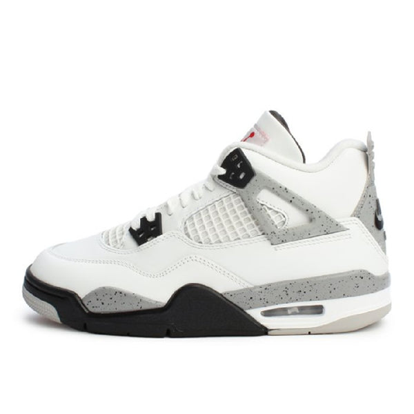 Big Kid's Air Jordan 4 Retro OG Summit White/Fire Red (IB4171 100)