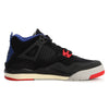 Little Kid's Jordan 4 Retro OG Black/Fire Red-Deep Royal Blue (IB4388 003)