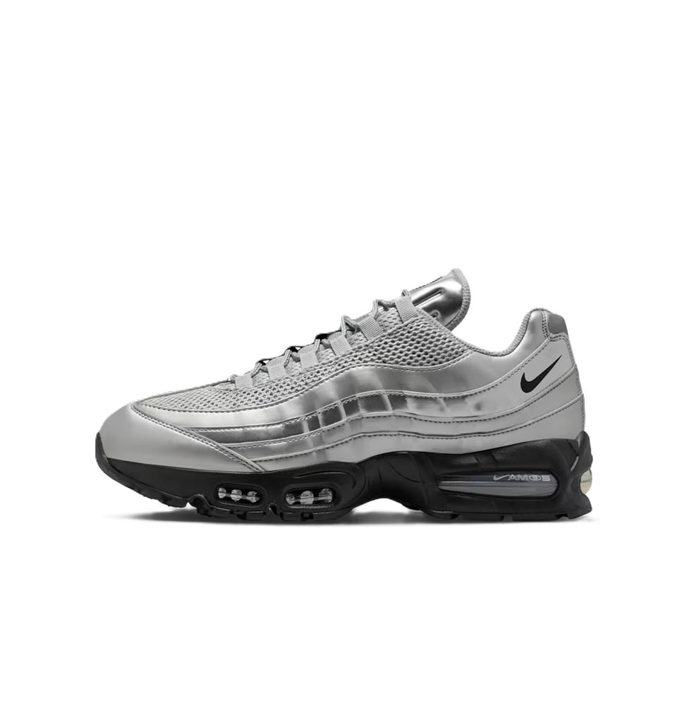Men's Nike Air Max 95 Big Bubble SE Metallic Silver/Black-Black (IB6830 002)