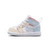 Toddler's Jordan 1 Mid SE Half Blue/Half Blue-Pale Ivory (IB7055 403)