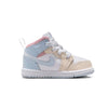 Toddler's Jordan 1 Mid SE Half Blue/Half Blue-Pale Ivory (IB7055 403)