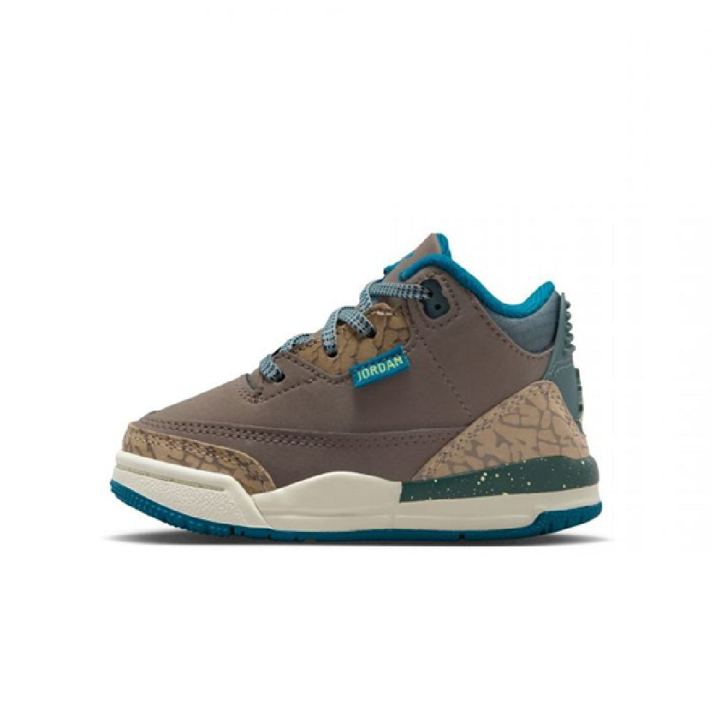 Toddler's Jordan 3 Retro Olive Grey/Green Abyss-Khaki (IB7065 001)