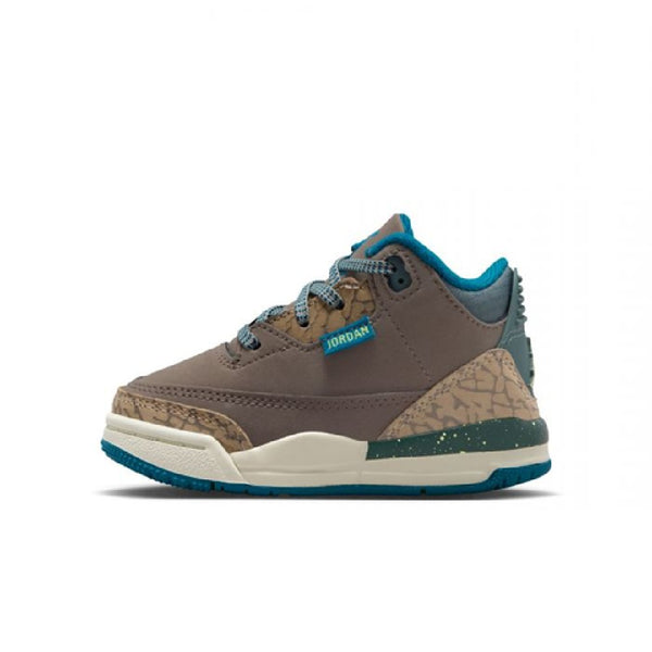 Toddler's Jordan 3 Retro Olive Grey/Green Abyss-Khaki (IB7065 001)