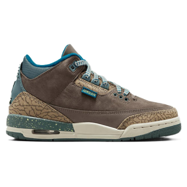 Big Kid's Jordan 3 Retro Olive Grey/Green Abyss-Khaki (IB7066 001)