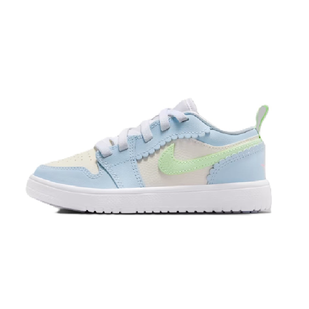 Little Kid's Jordan 1 Low Alt SE Half Blue/Vapor Green-Sail (IB7117 403)