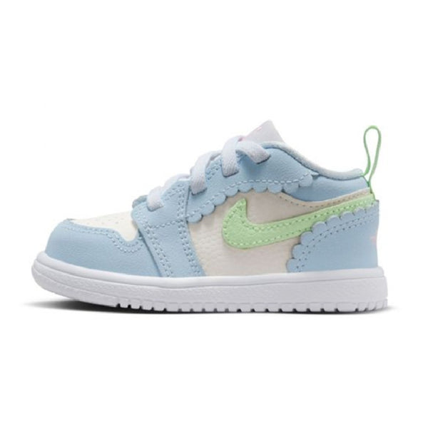 Toddler's Jordan 1 Low Alt SE Half Blue/Vapor Green-Sail (IB7120 403)