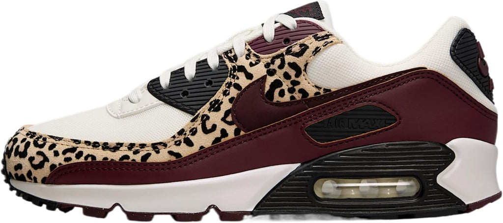 Women's Nike Air Max 90 Sail/Burgundy Crush-Black (IF1619 102)