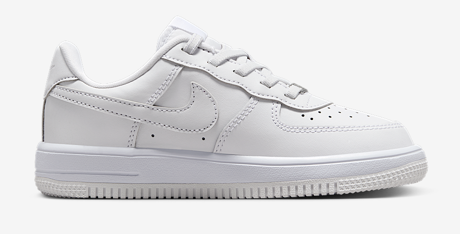 Little Kid's Nike Force 1 Low EasyOn White/White-White (IH4498 101)