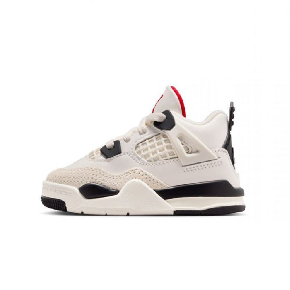 Toddler's Jordan 4 Retro OG FC Sail/Black-University Red (IM4027 100)