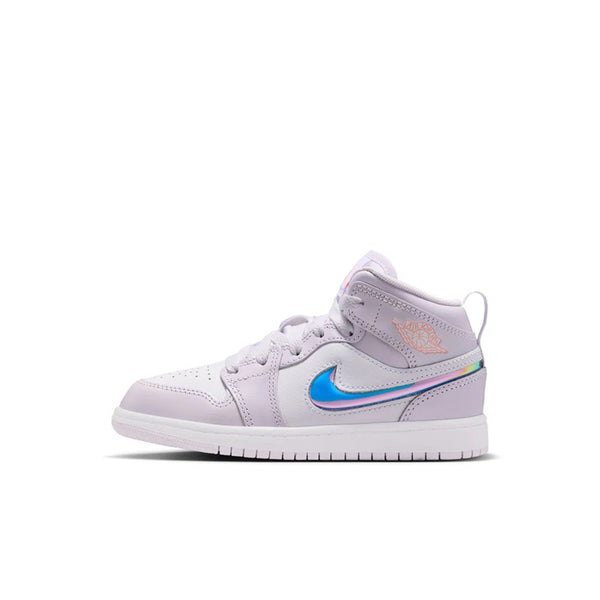Little Kid's Jordan 1 Mid SE Barely Grape/Atomic Pink-White (IM4420 500)