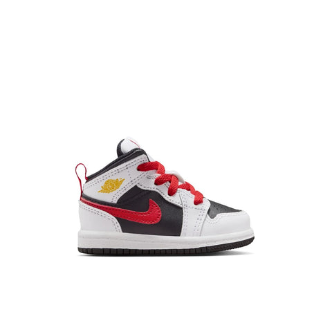 Toddler's Jordan 1 Mid BT Black/White-Speed Red (IM6564 010)